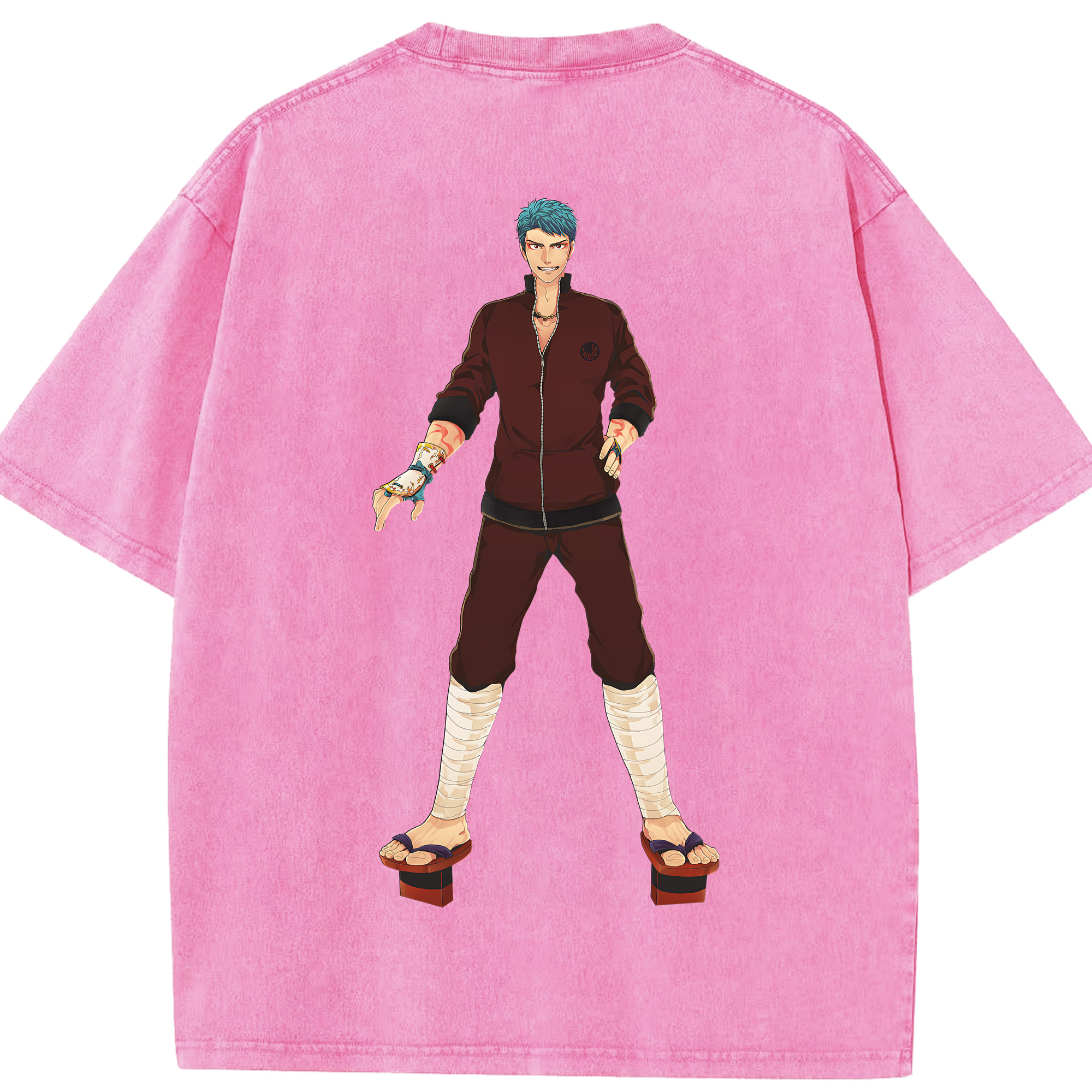 （画像用） 刀剣乱舞 Touken Ranbu 綿100% ヴィンテージ風 半袖Tシャツ（背面プリント）